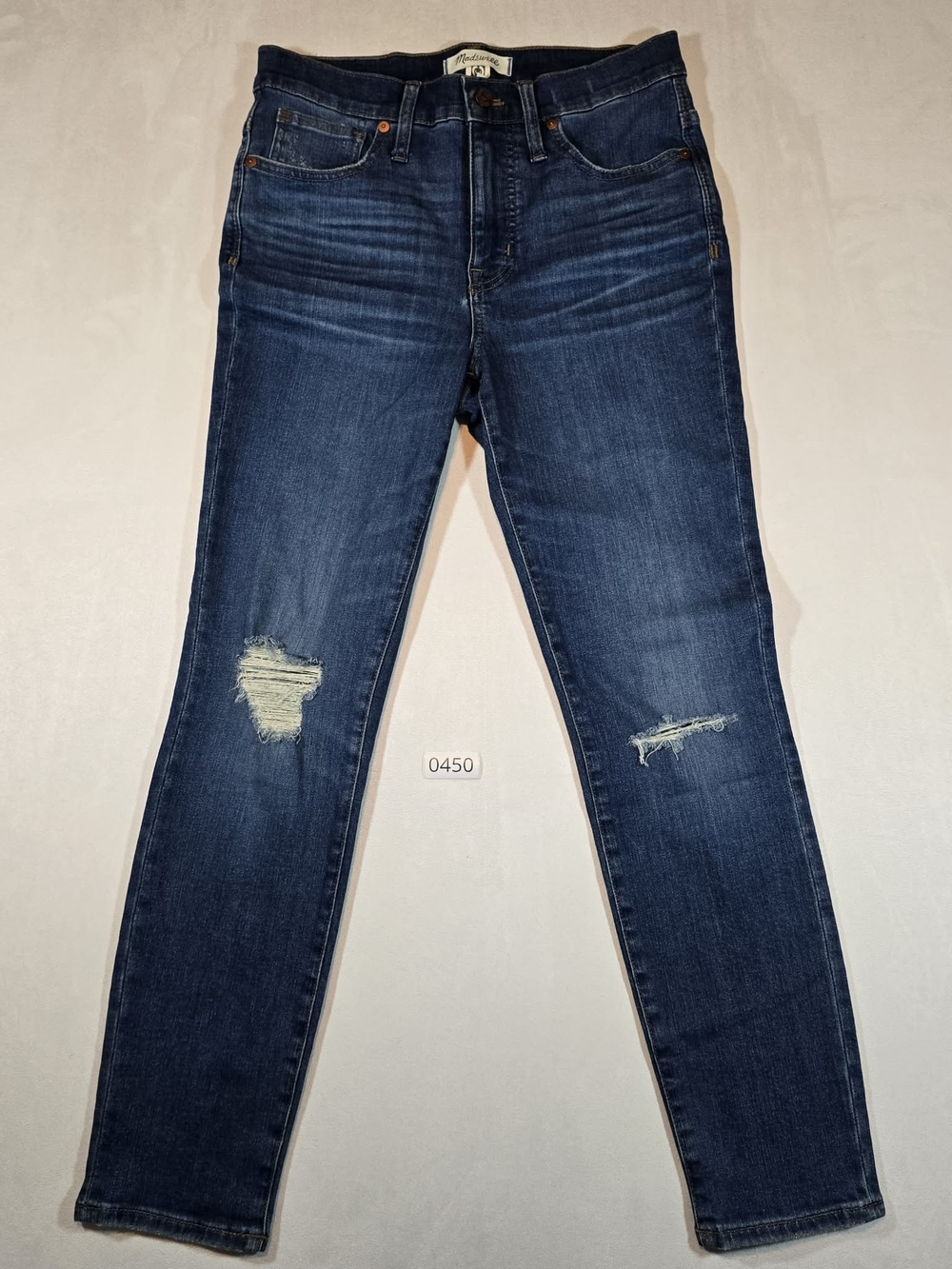 Slim Distressed Dark Blue Women’s Jeans